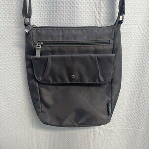 Baggallini Women’s Gray Nylon Travel Utility Crossbody Bag Gorpcore